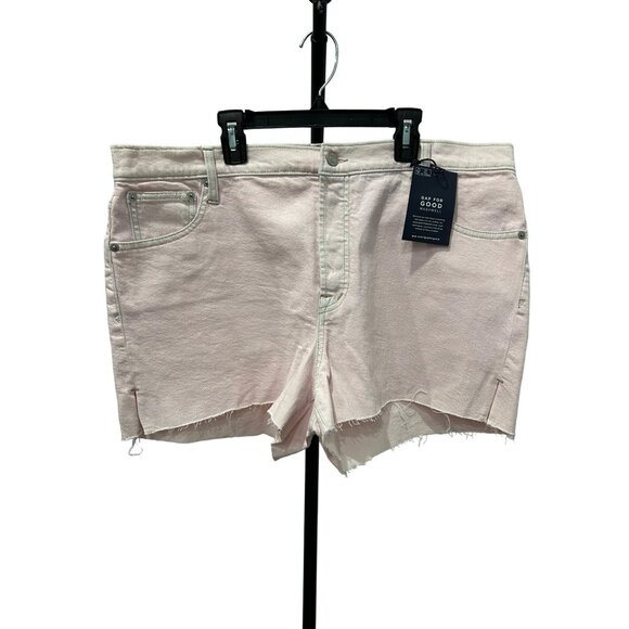 Gap NWT Womens High Rise 3 inch Stretch Denim Shorts Light Pink SZ 33 - Picture 1 of 9